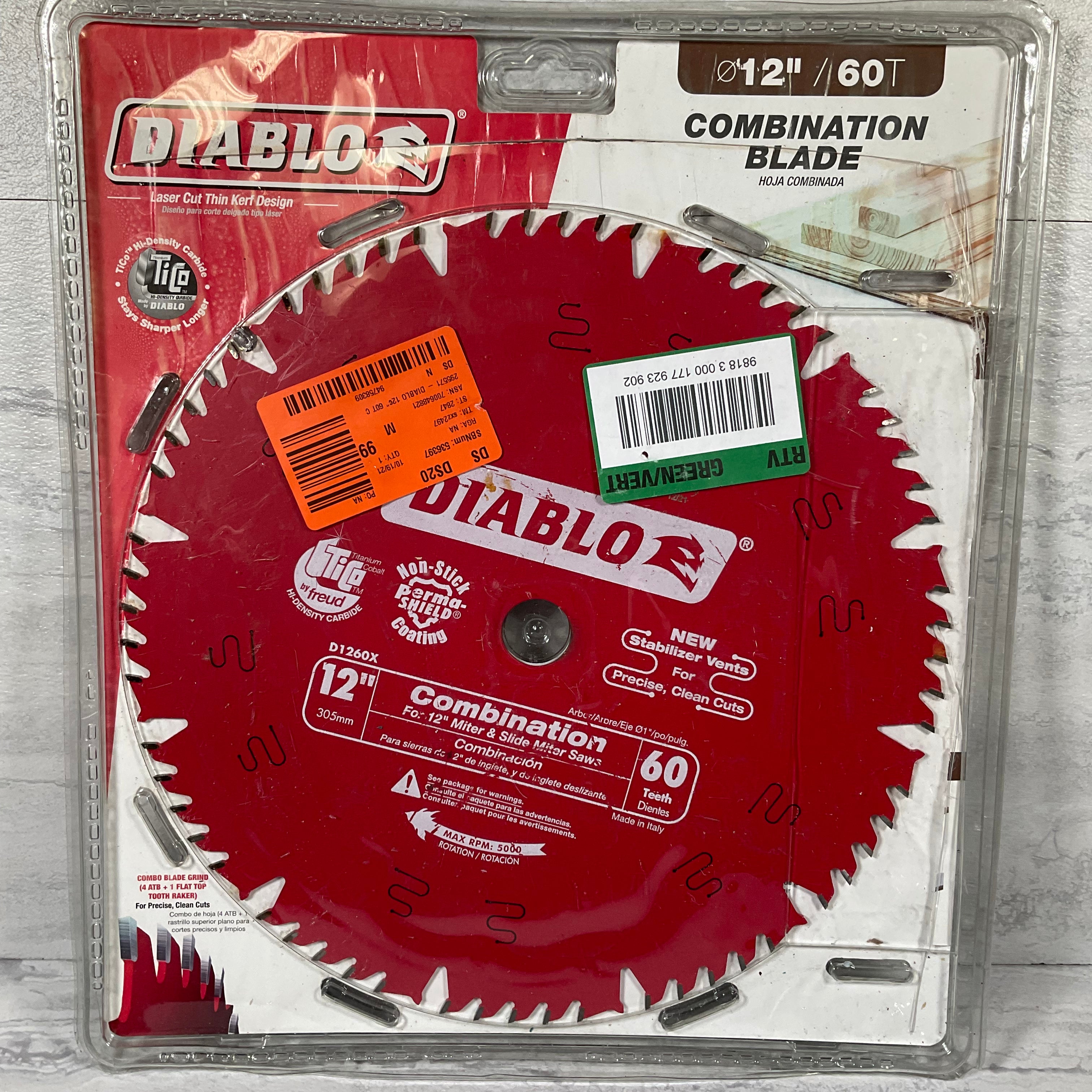 Diablo D1260X Combination Saw Blade (7350366372078)